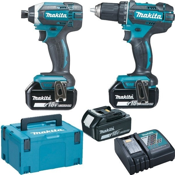 Perceuse ddf482 + visseuse dtd152 (18v 3x3ah) égal à dlx2127j1
