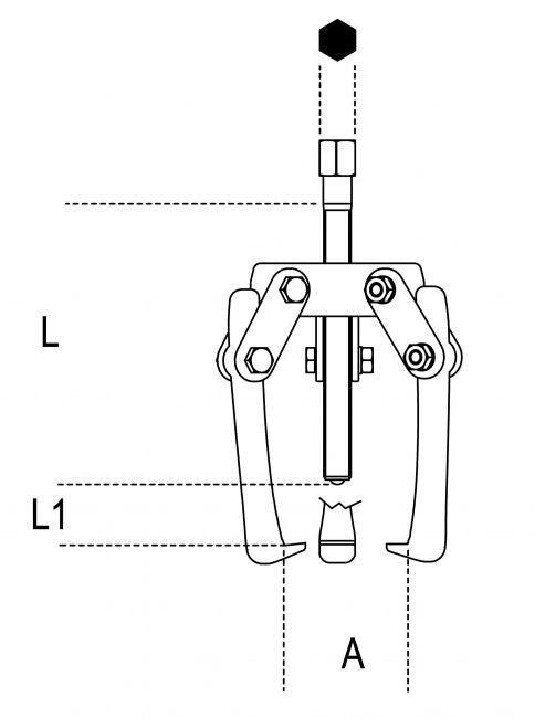 Extracteur à 3 griffes articulées 1516/1 2 3 beta