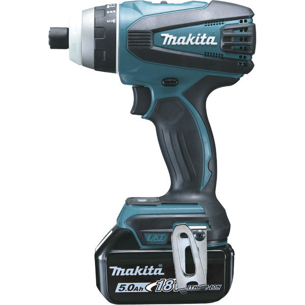 Perceuse 4 fonctions 18v lxt 2x5 ah en makpac dtp141rtj makita