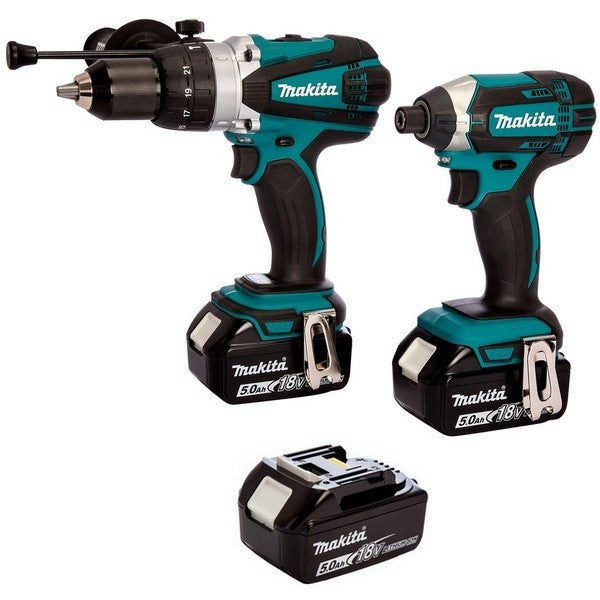 Pack 18v 3x5ah perceuse ddf458 + visseuse dtd152 dlx2144tj1 makita