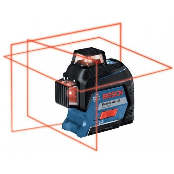 Laser auto 3 plans portée 30 m gll3-80 (coffret) 0601063s00 bosch