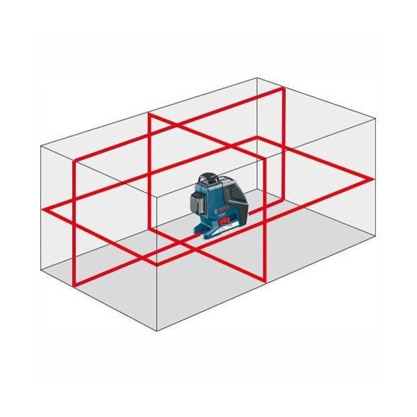 Laser auto 3 plans portée 30 m gll3-80 (coffret) 0601063s00 bosch