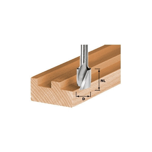 Fraise hélicoïdale queue 8mm hs spi s8 d20/25 490951 festool