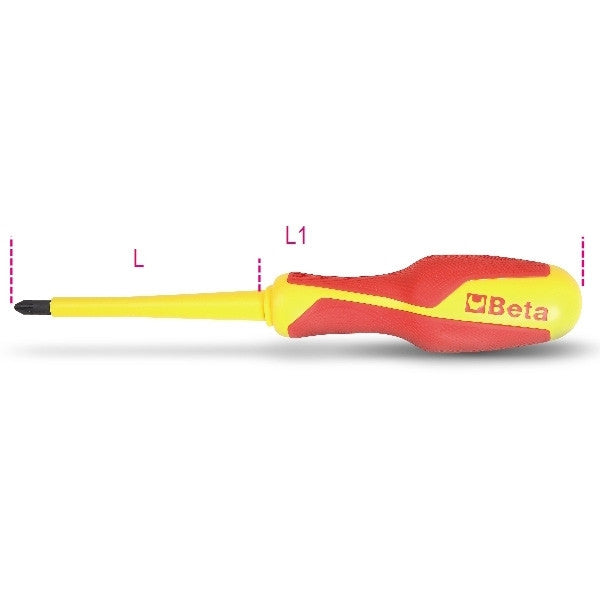 Tournevis isolé pour vis pozidriv®-supadriv® 1279mq beta