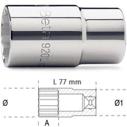Douille 12 pans 1/2" série longue 920bl beta
