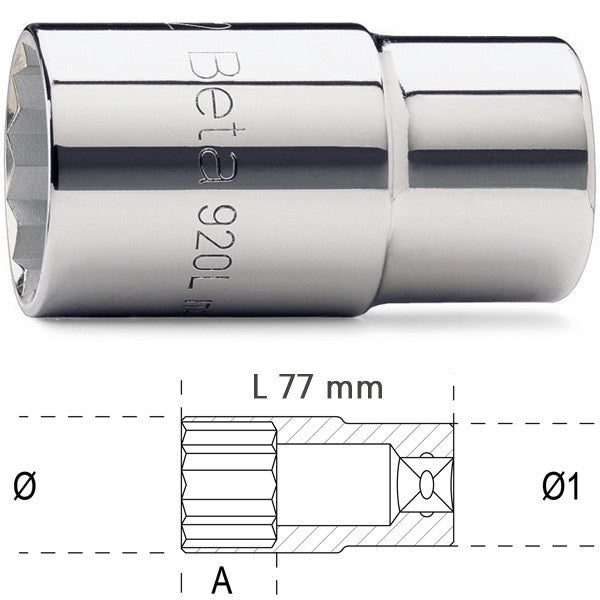 Douille 12 pans 1/2" série longue 920bl beta