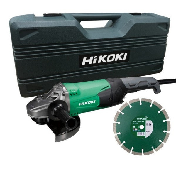 Meuleuse 230mm 2200w coffret + disque g23sw2 wwz hikoki hitachi