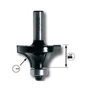 Mèche 1/4 de rond queue diamètre 6 mm