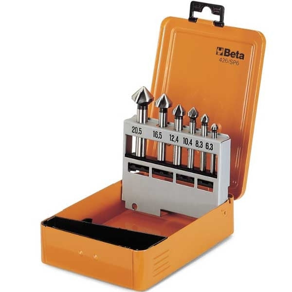 Coffret 6 fraises à noyer 3 dents acier hss 426/sp6 004260030 beta