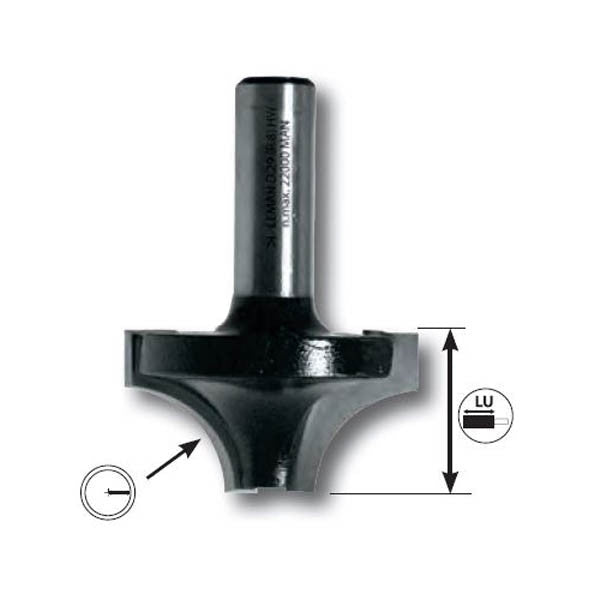Méches 1/4 de rond queue ø 8 mm 4248 leman