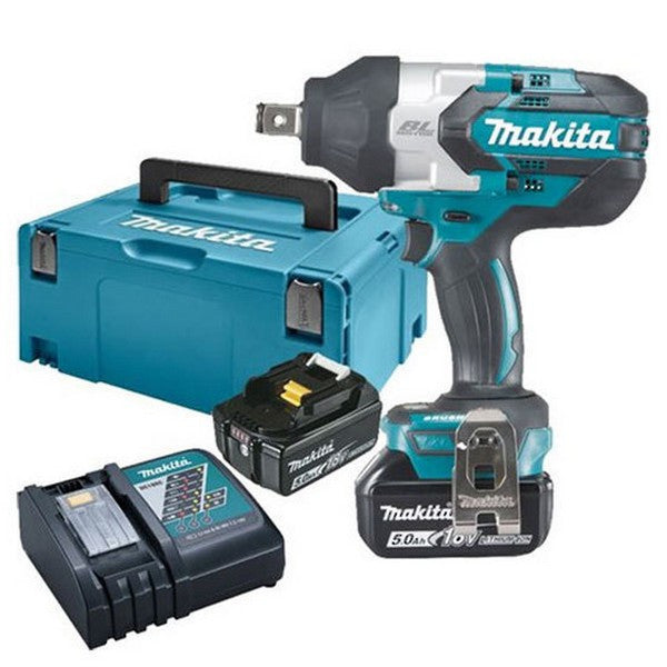 Boulonneuse à choc 3/4" 18v lxt 2x5 ah en makpac dtw1001rtj makita