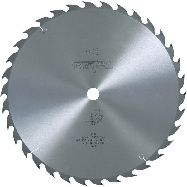 Lame scie carbure 450mm 34 dents pour mks185ec 092538 mafell