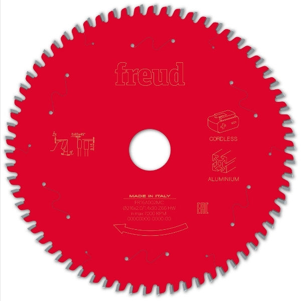 Lame de scie circulaire sans-fil aluminium freud