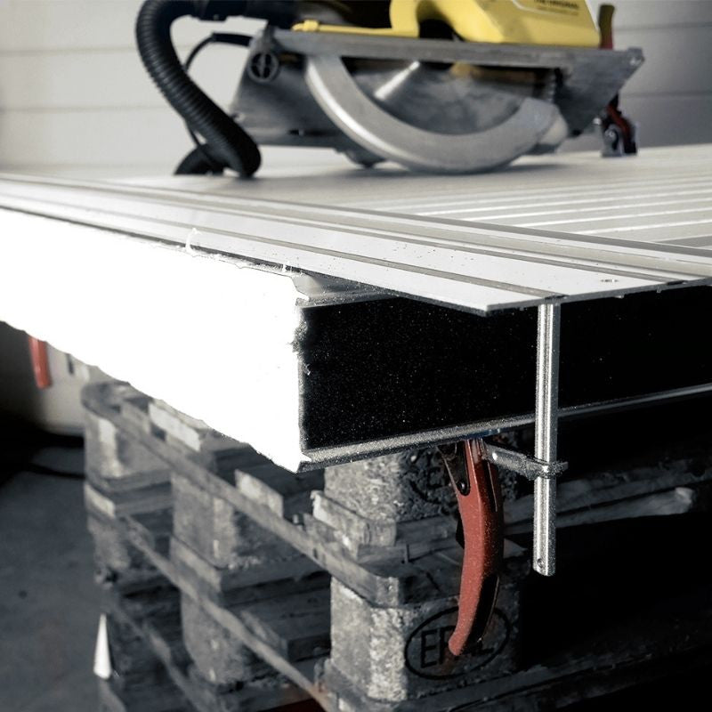 Guide rail 1,40 m avec 2 serres joints rapides 608275 set jepson power