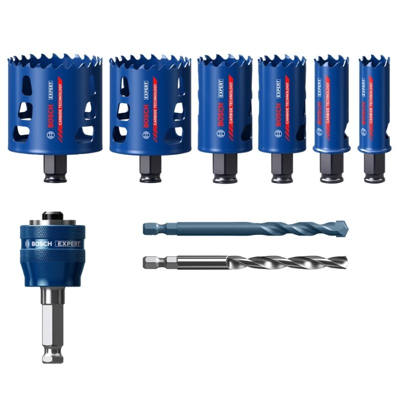 Coffret 6 scies trépans multimatériauxtough material 2608900445 bosch