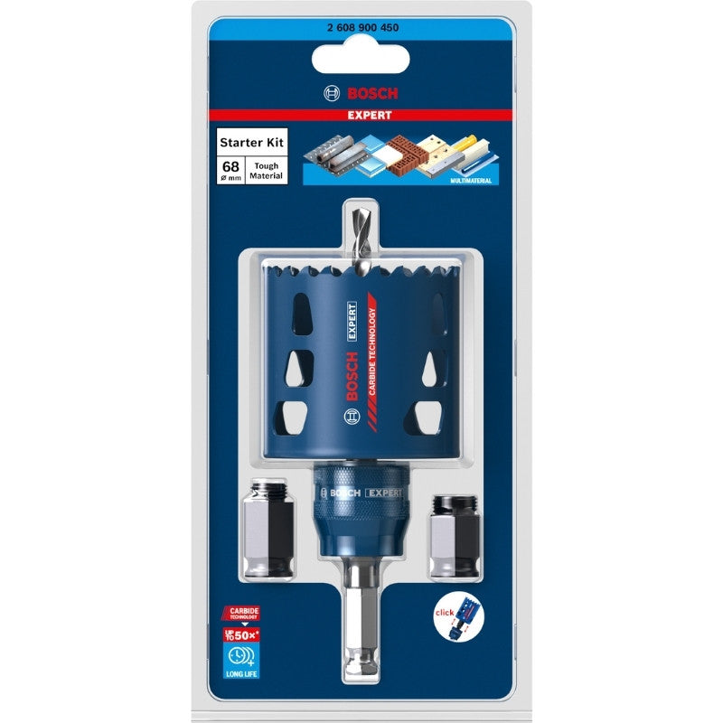 Kit powerchange + trépan carbure ø68 mm 2608900450 bosch