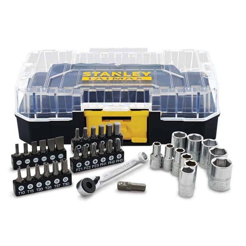 Coffret 1/4" 37 pièces stakbox s fatmax fmmt19101-0 stanley