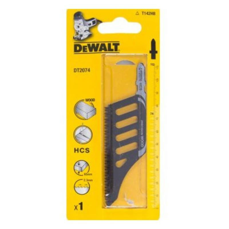Lame hcs déportée pour scies sauteuses pour le bois dt2074 dewalt