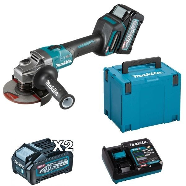 Meuleuse 125mm 40v max xgt 4ah ga005gm201 makita