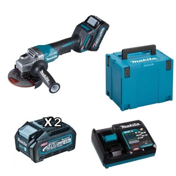 Meuleuse 125mm 40v max xgt 4ah ga013gm201 makita
