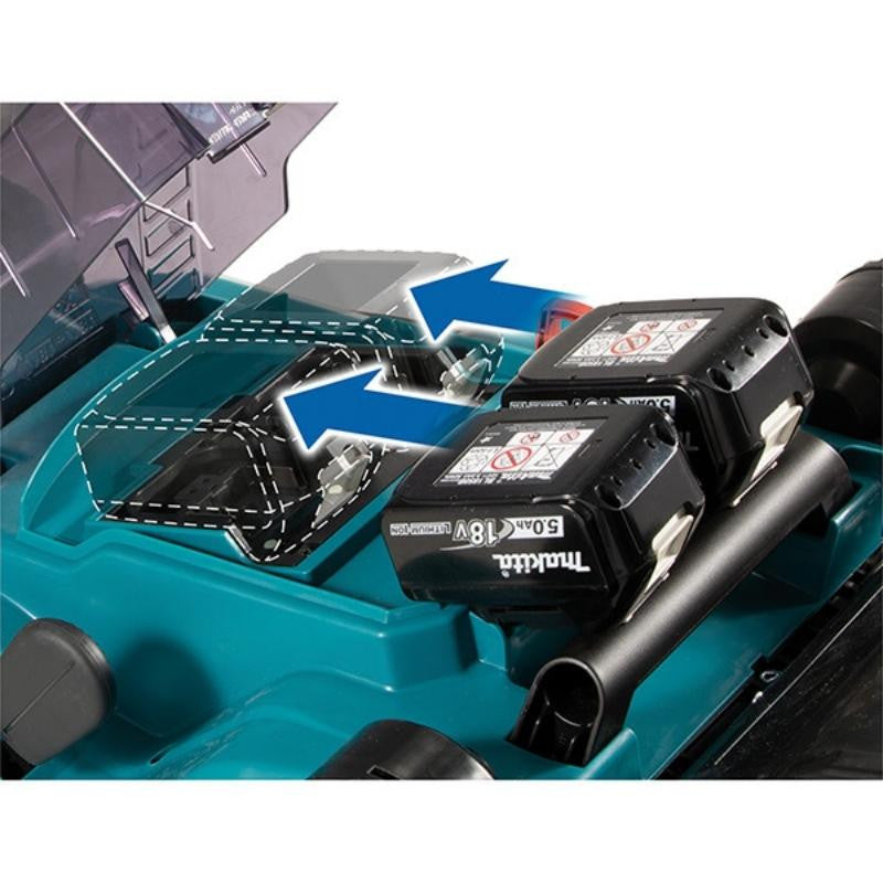 Tondeuse à batterie 36v lxt 38 cm 2x4 ah dlm382cm2 makita