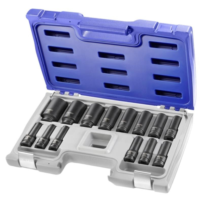 Jeu 14 douille impact 1/2" longues e041602 expert by facom