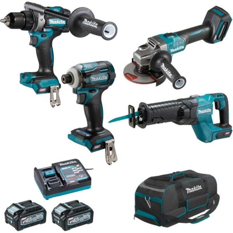 Pack 4 outils 40v max xgt 4ah dk0126g401 makita