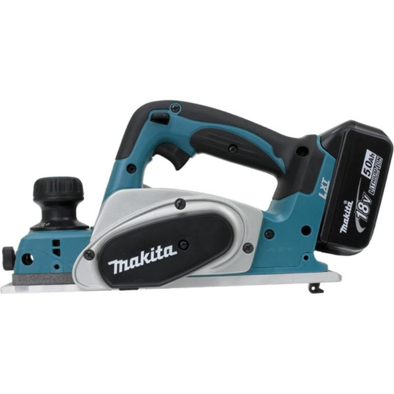 Rabot sans fil 18v lxt 2x5 ah 82 mm en makpac dkp180rtj makita