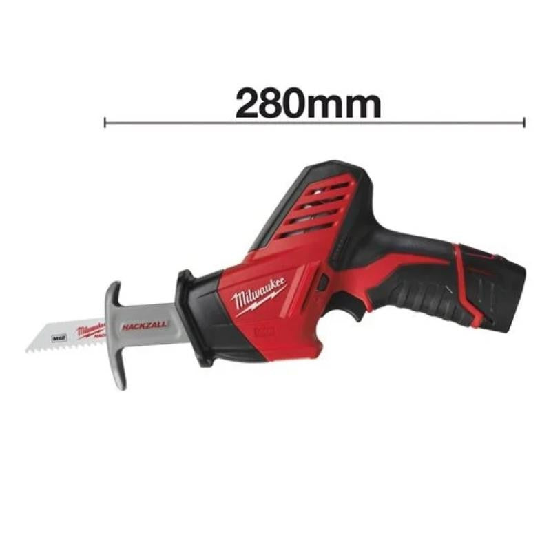 Scie sabre 12v 2ah c12 hz-202c 4933441195 milwaukee