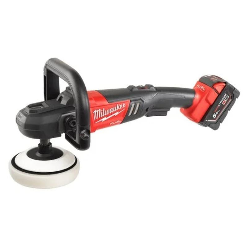 Polisseuse 180mm 18v 5ah m18 fap180-502x 4933451550 milwaukee
