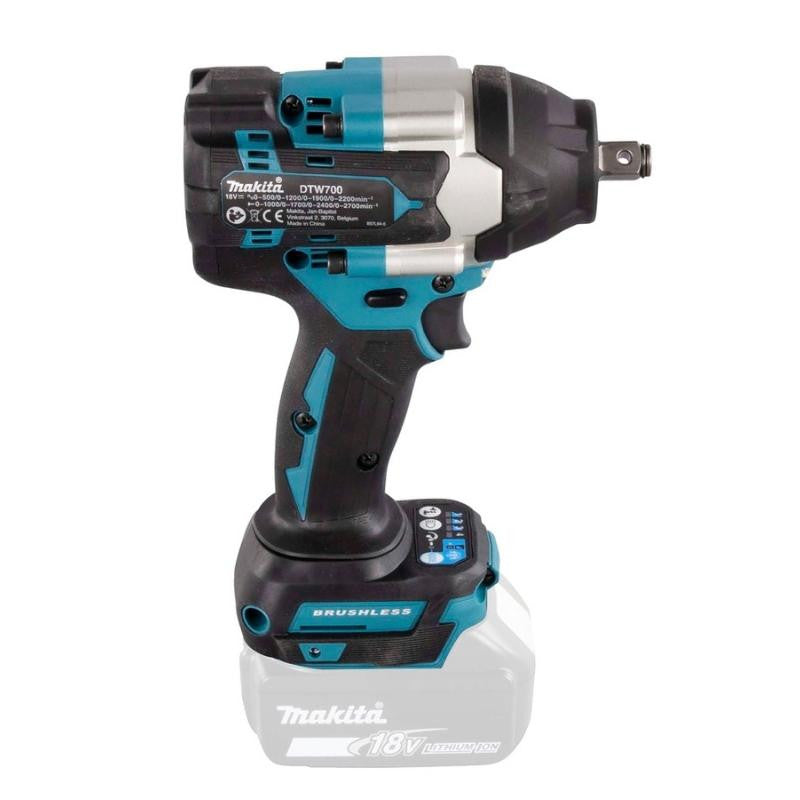 Boulonneuse à chocs 1/2" 18v lxt 700 nm solo en makpac dtw700zj makita