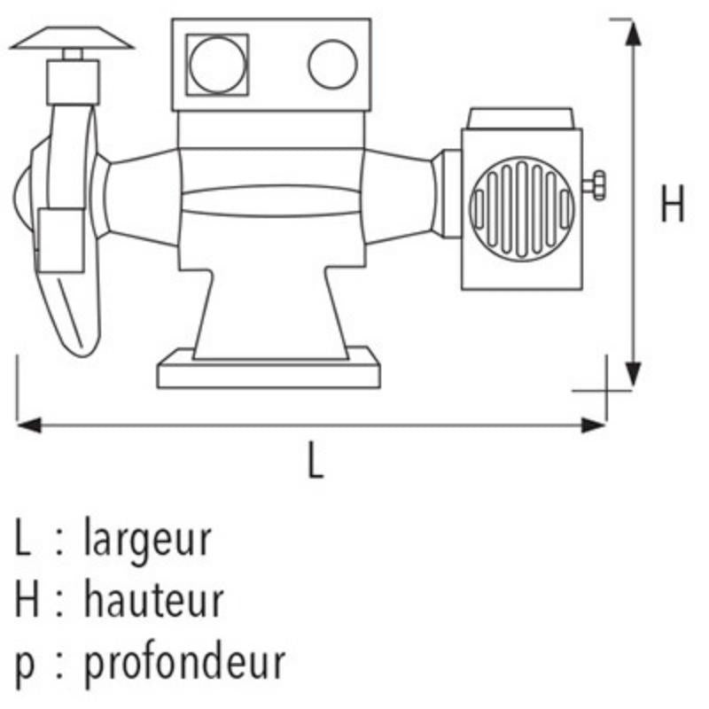 Touret combine type 210 meule 200 triph 20113031 sidamo