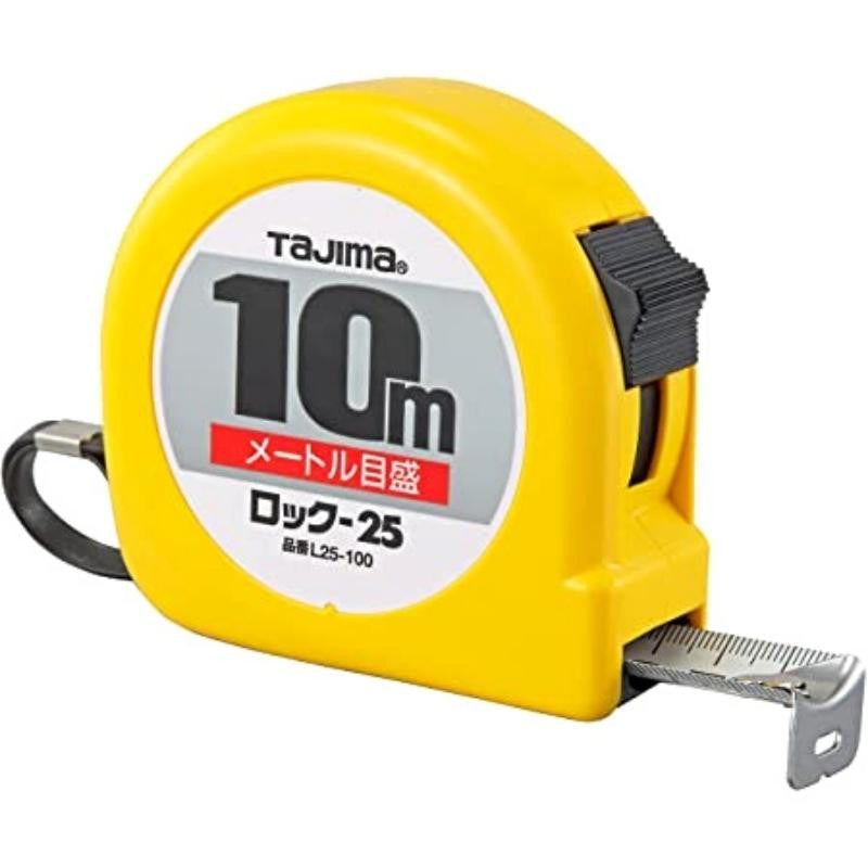 Mètre ruban hi lock 16 ou 25mm 3 à 10 m tajima