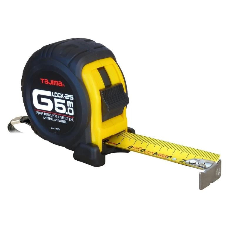 Mètre ruban 25mm g-lock 5, 8 ou 10m tajima