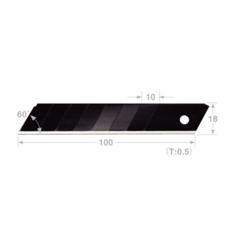 Distributeur 10 lames 18mm razar black lcb50rbc tajima