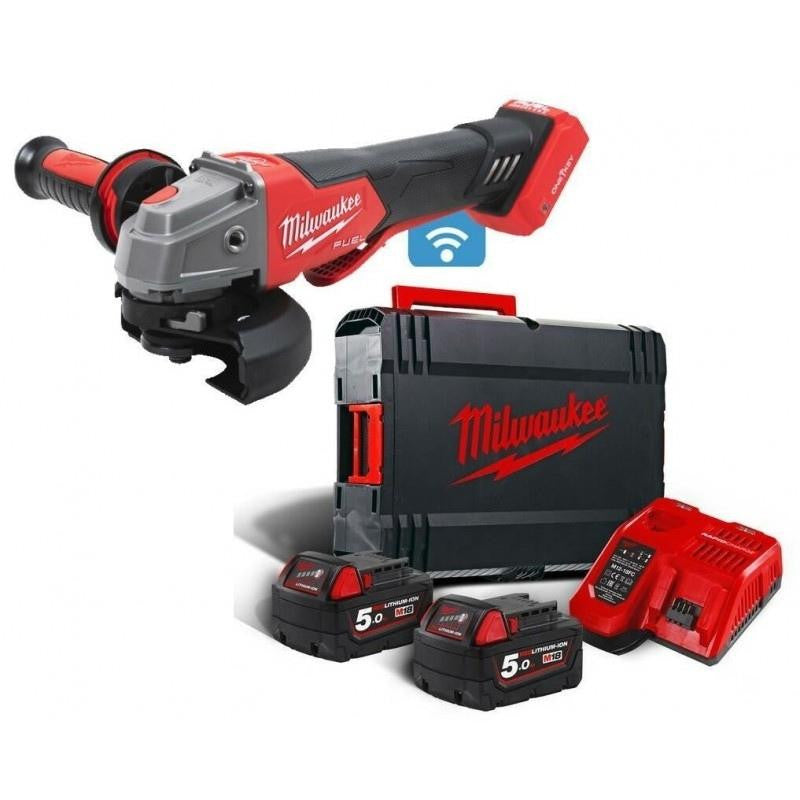 Meuleuse ø125 18v 5ah m18 onefsag125xpdb-502x 4933478435 milwaukee