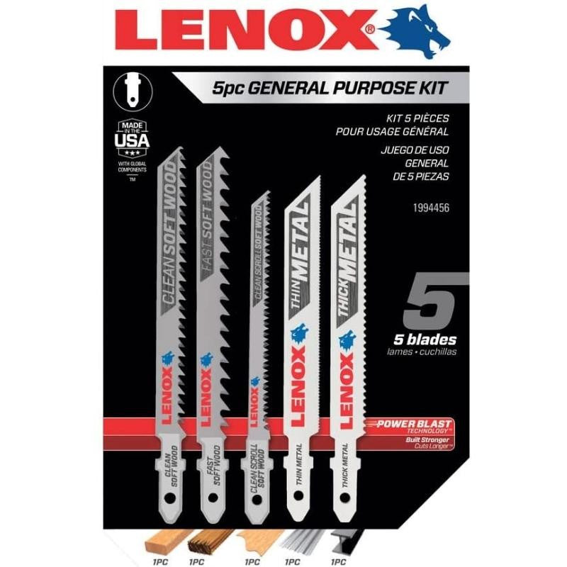 Kit de 5 lames de scie sauteuse 1994456 lenox