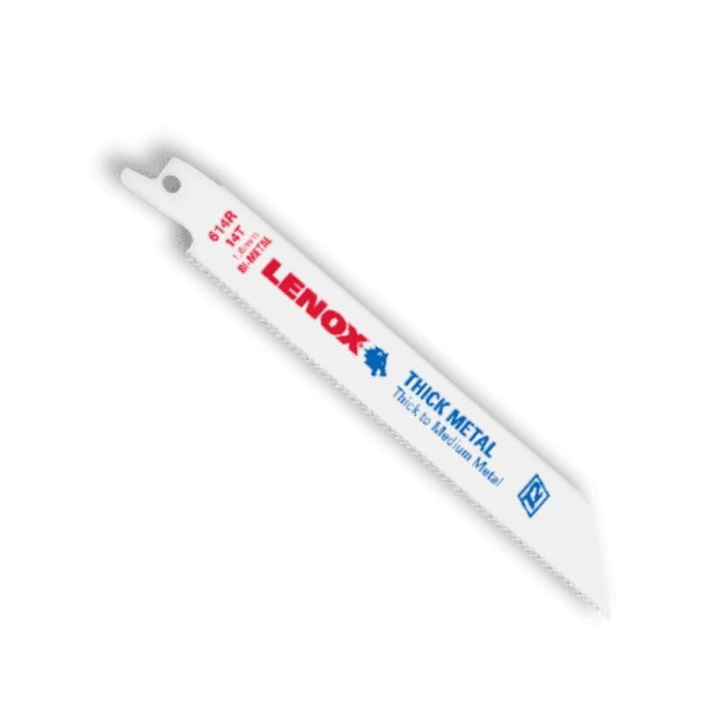 Lame scie sabre bi-métal coupe métal épais lenox