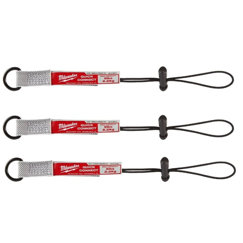 Lot de 3 accessoires de lanière quick connect 4932471430 milwaukee