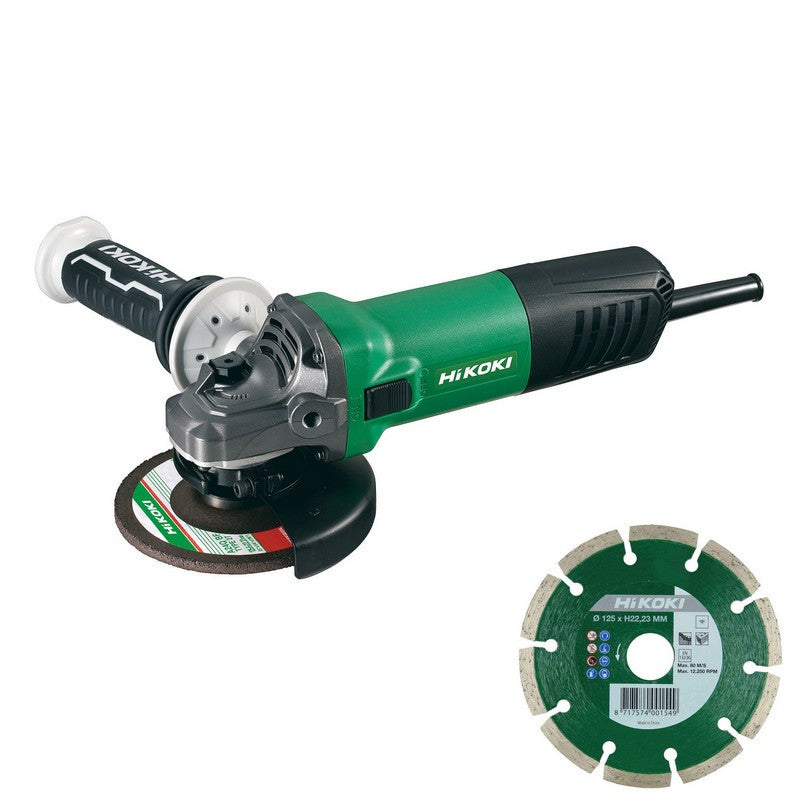 Meuleuse 125 mm 1200 w + disque g13swymz hikoki hitachi