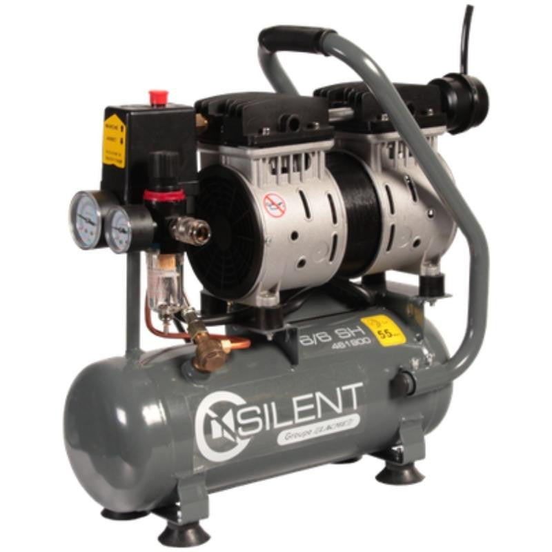 Compresseur monobloc sans huile silencieux 6/6 sh 461900 lacme