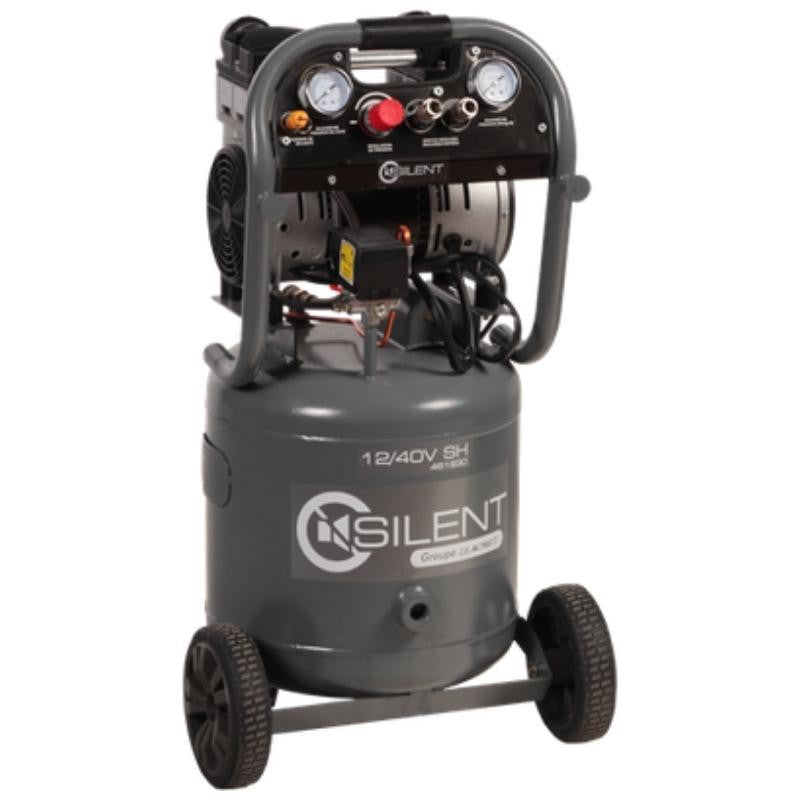 Compresseur monobloc 40l silent 12/40 v sh 461930 lacme