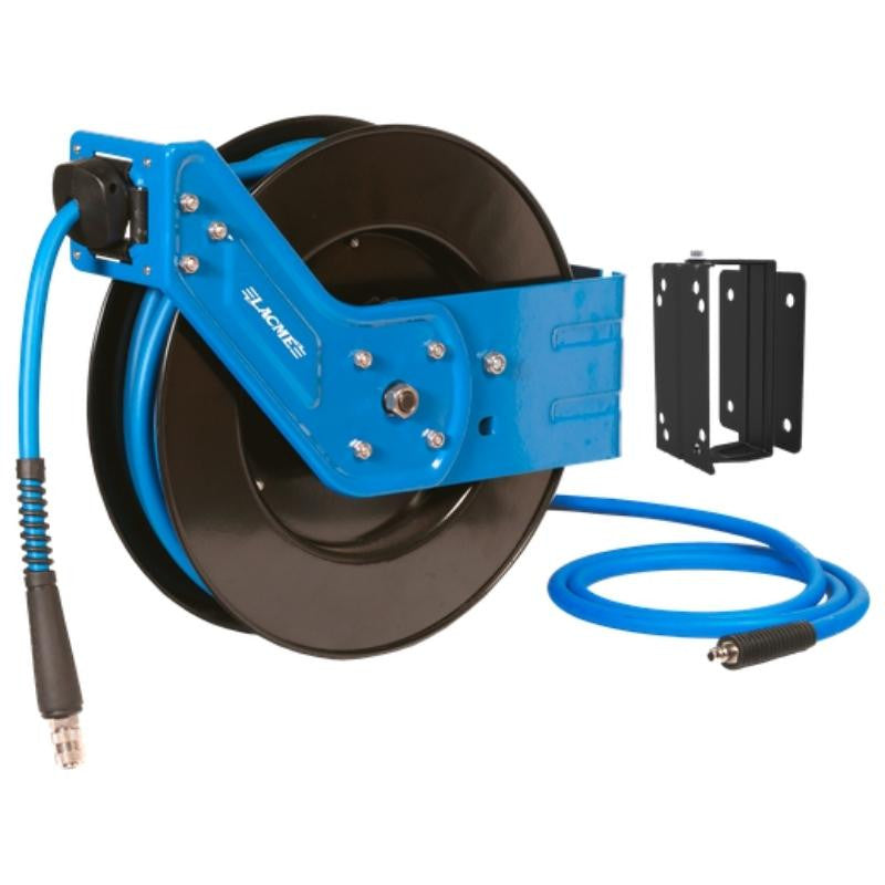 Enrouleur auto 20m +2m ø9.5mm lacm'flex + support 326220 lacme