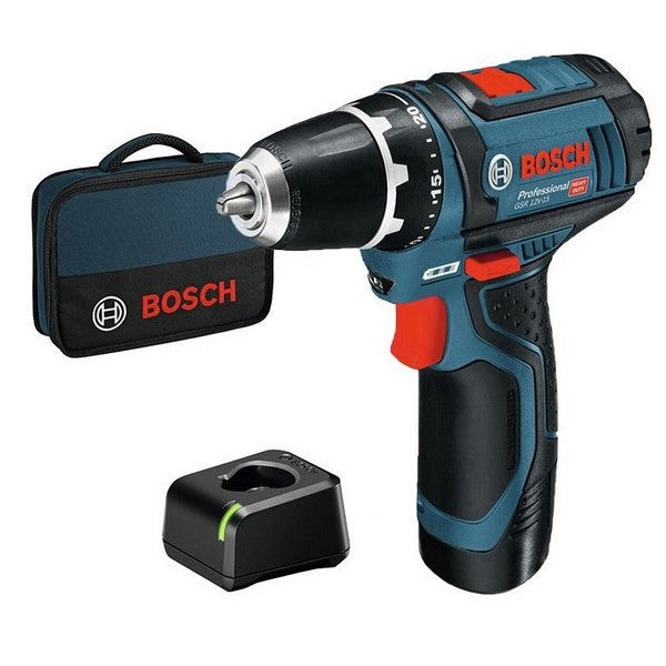 Perceuse visseuse 12v 1x2ah gsr12v-15 housse bosch