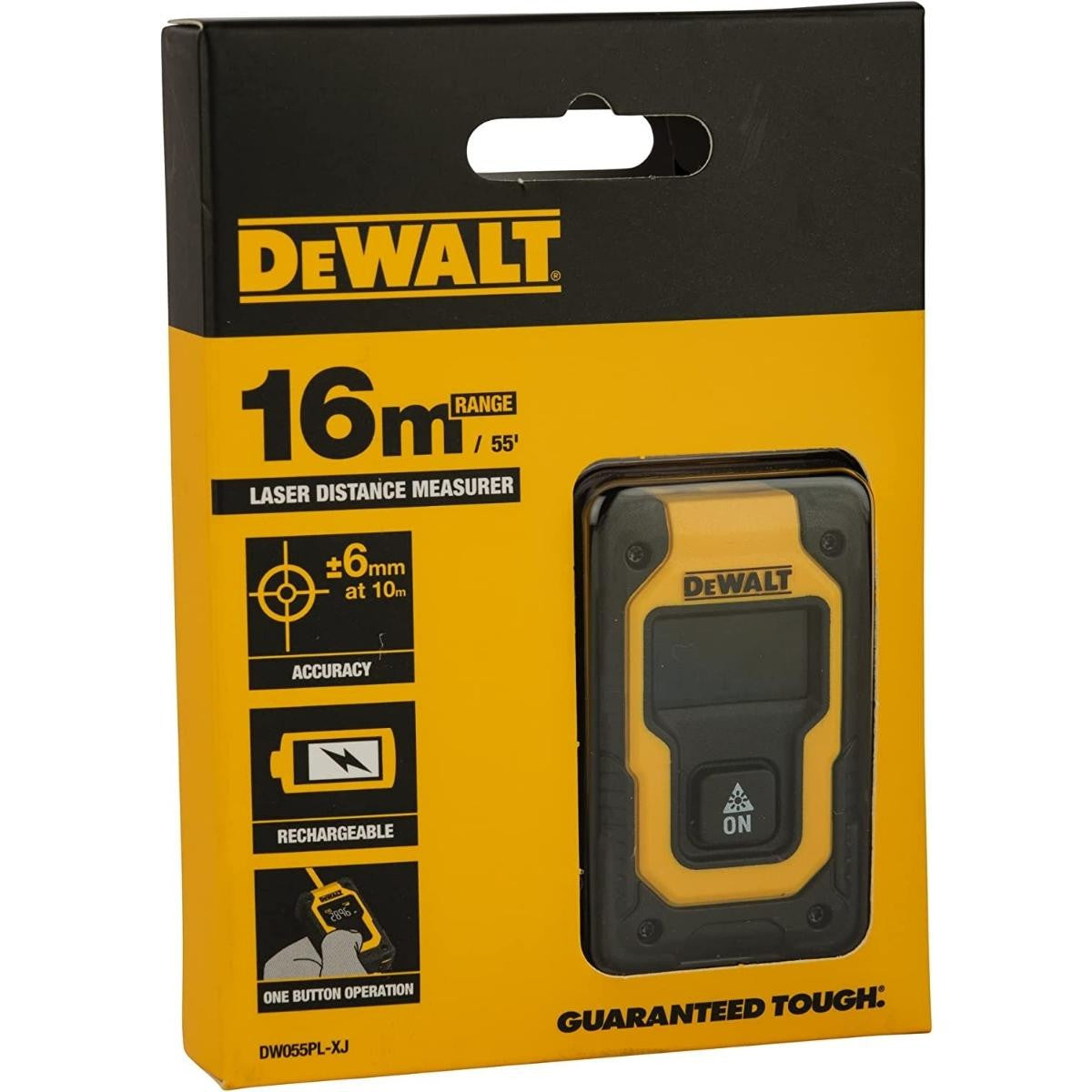 Télémètre de poche 16 m dw055pl-xj dewalt