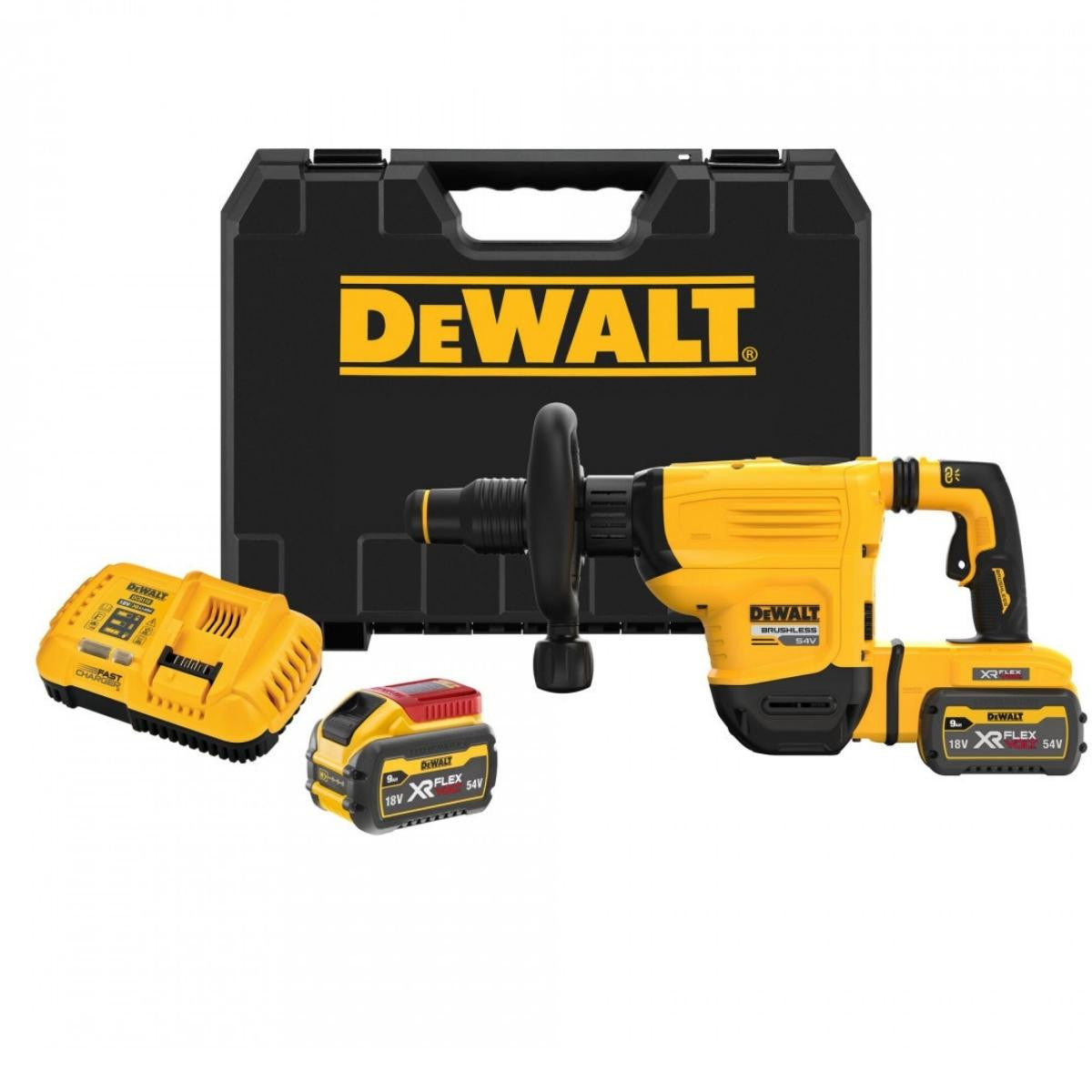 Burineur sds-max 54v xr flexvolt 10.5j 2x3 ah- dch832x2-qw