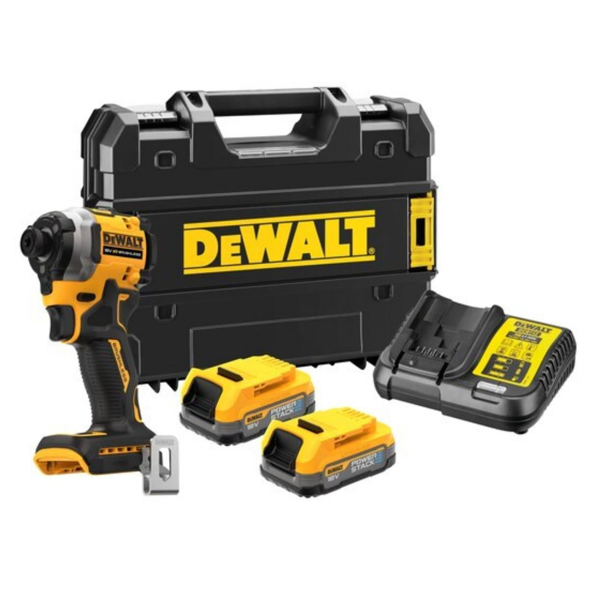 Visseuse à chocs compacte 18v xr 2x1.7 ah powerstack dcf850e2t-qw dewalt