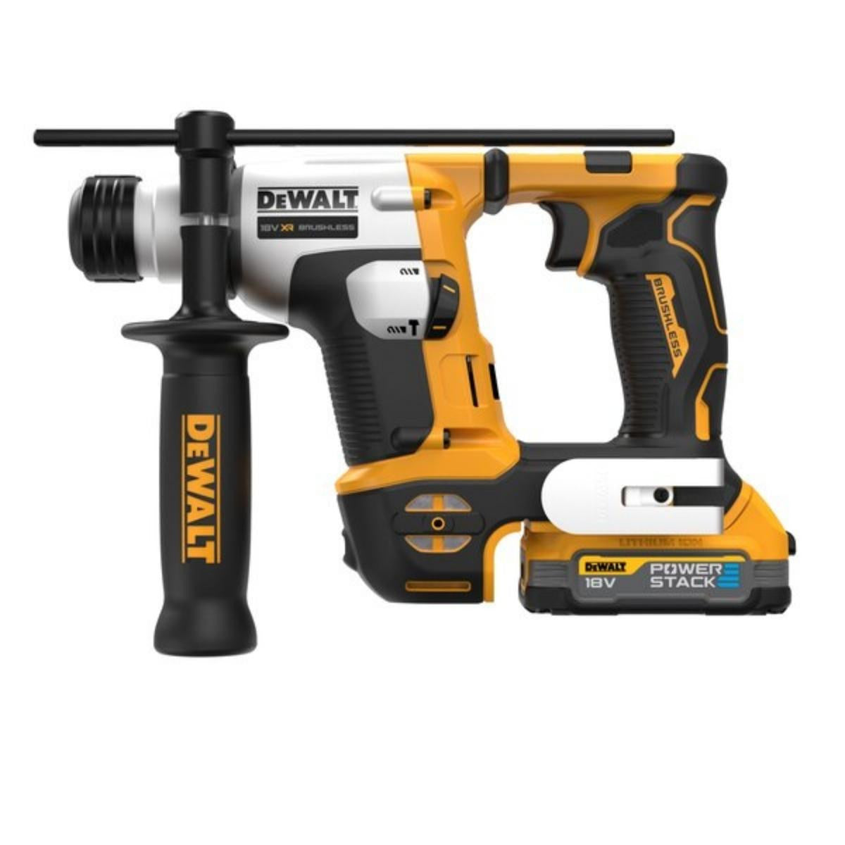 Perforateur sds-plus 18v powerstack 2x1.7 ah en tstak dch172e2t-qw dewalt
