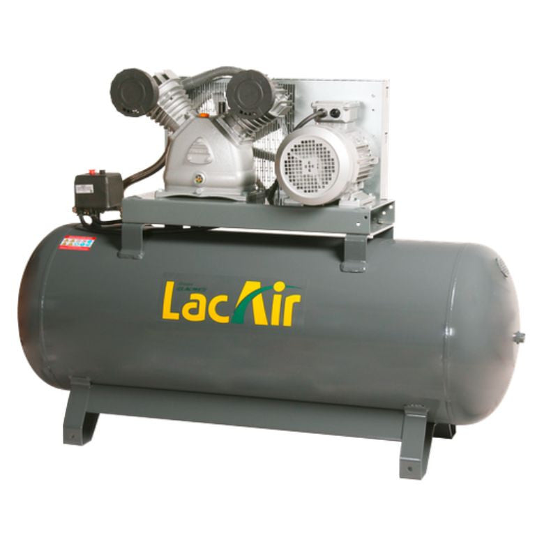 Compresseur triphasé fixe à courroie 40m³/h 270l -twinair40/270 lacme