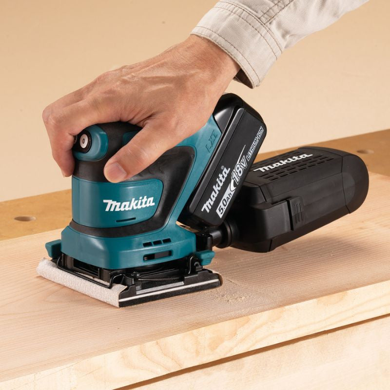 Ponceuse vibrante 18v lxt 112x102 mm solo dbo480z makita
